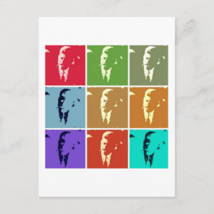 John F Kennedy/JFK  Pop Art Postcard