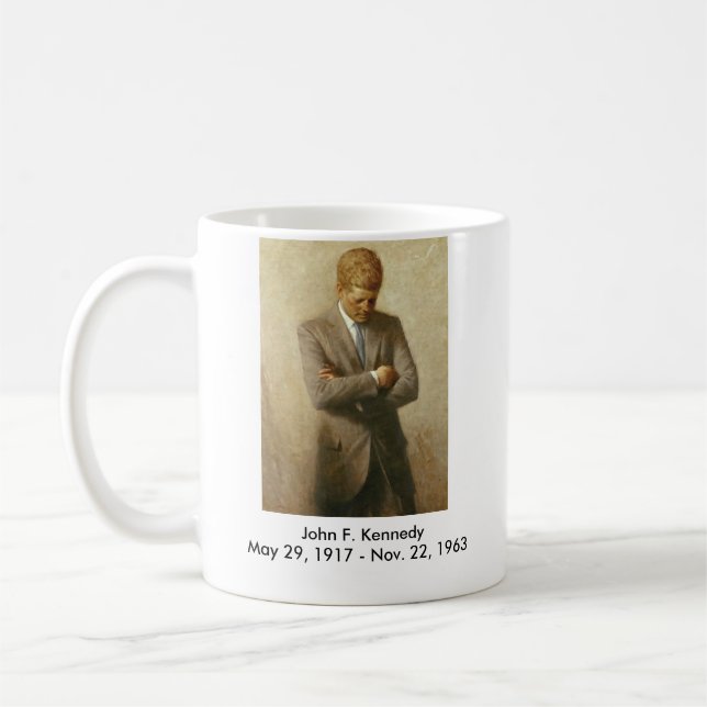 John F. Kennedy Official Portrait Coffee Mug (Left)