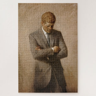 John F Kennedy Official Portrait Jigsaw Puzzle