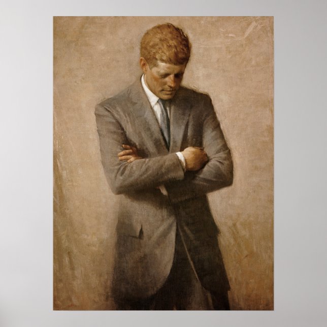John F. Kennedy Official Portrait Poster (Front)