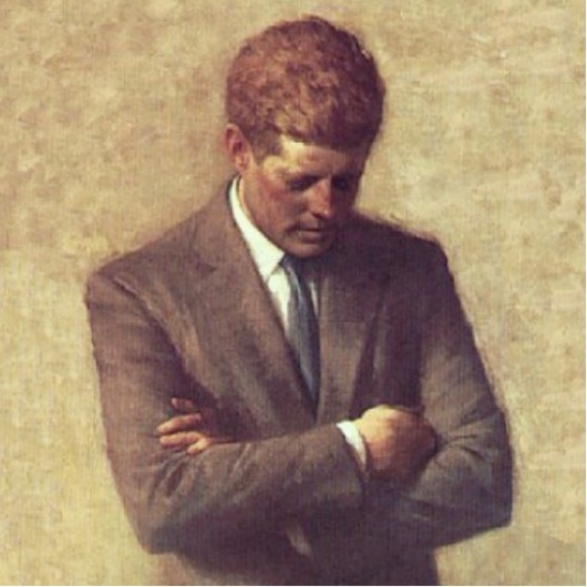 John F Kennedy Official Portrait Standing Photo Sculpture (Front)