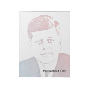 John F. Kennedy Pop Art Portrait Notepad