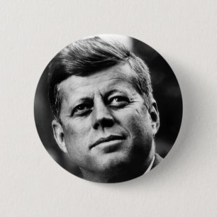 John F Kennedy Portrait 6 Cm Round Badge
