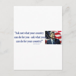 John F Kennedy Postcard