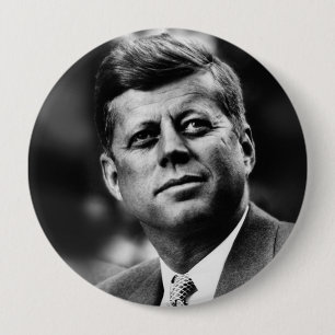 John F Kennedy President 10 Cm Round Badge