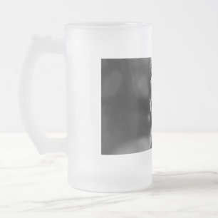 John F Kennedy President Frosted Glass Beer Mug