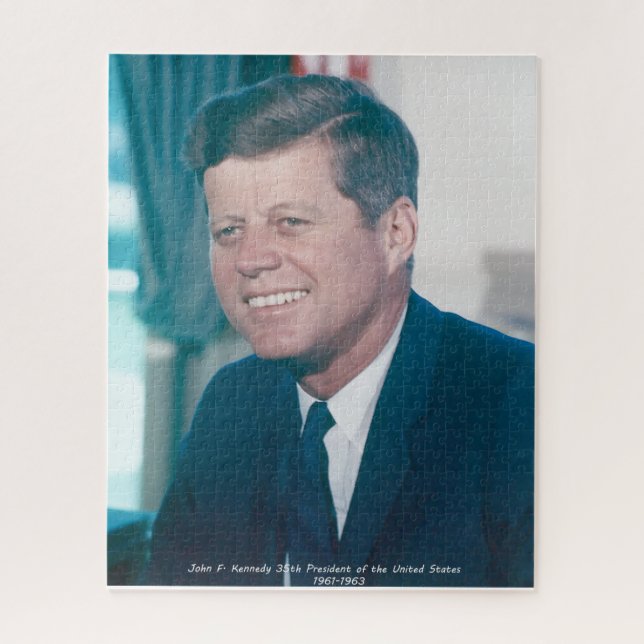 John F. Kennedy  President of the United States Jigsaw Puzzle (Vertical)