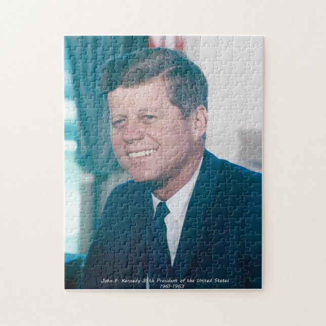 John F. Kennedy  President of the United States Jigsaw Puzzle (Vertical)