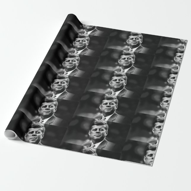 John F Kennedy President Wrapping Paper (Unrolled)