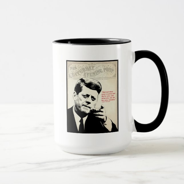John F. Kennedy Quote Mug (Right)