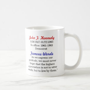 John F. Kennedy Quote Mug