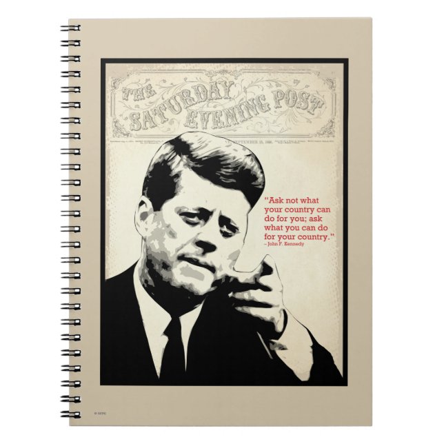 John F. Kennedy Quote Notebook (Front)