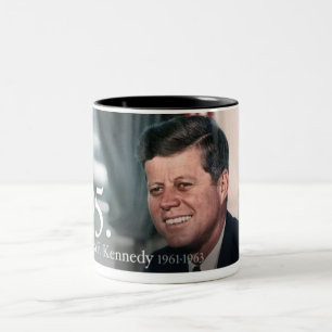 John F Kennedy Two-Tone Coffee Mug