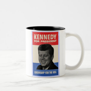 John F Kennedy Two-Tone Coffee Mug