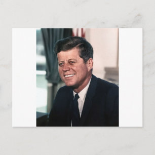 John F. Kennedy White House Colour Portrait Postcard