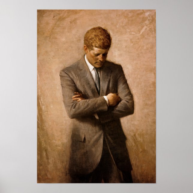 John Fitzgerald Kennedy by Aaron Shikler Poster (Front)