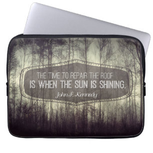 John Fitzgerald Kennedy Inspirational Quote Repair Laptop Sleeve