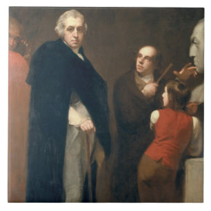 John Flaxman (1755-1826) modelling his bust of Wil Tile
