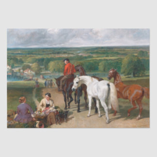 John Frederick Herring | Exercising Royal Horses Tissue Paper