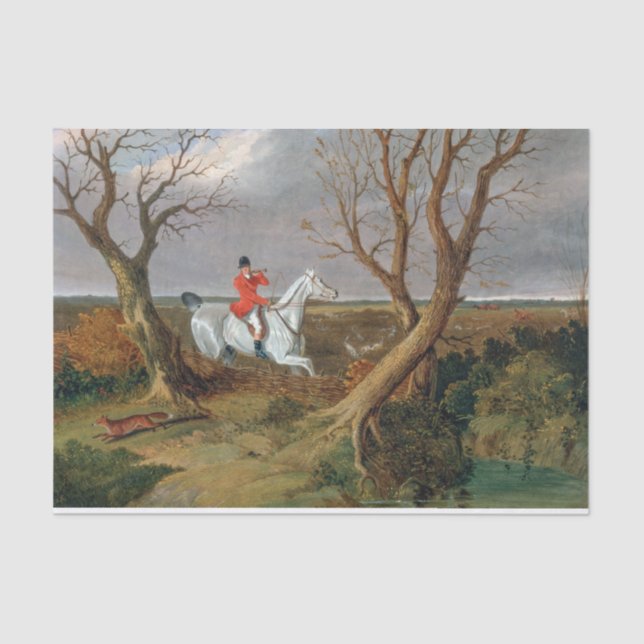 John Frederick Herring Snr | The Suffolk Hunt: Tissue Paper (Front)