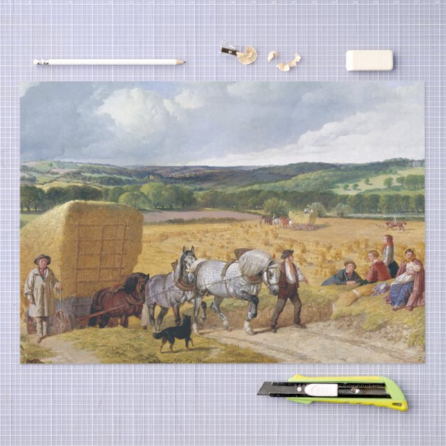 John Frederick Herring | The Harvest (1857) Tissue Paper (Craft)