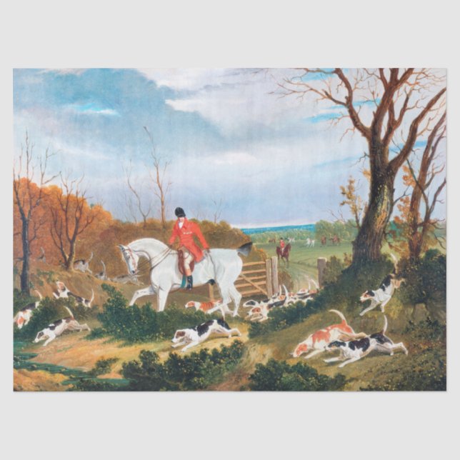 John Frederick Herring | The Suffolk Hunt Tissue Paper (Front)