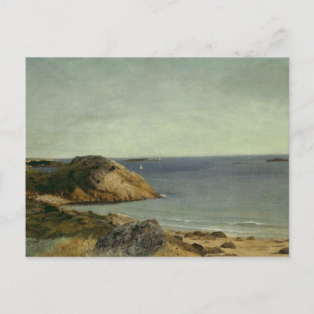 John Frederick Kensett - Rocky Coast Postcard (Front)