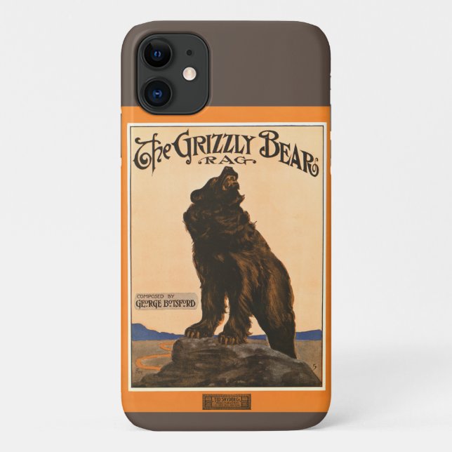 John Frew - Grizzly Bear Rag Case-Mate iPhone Case (Back)