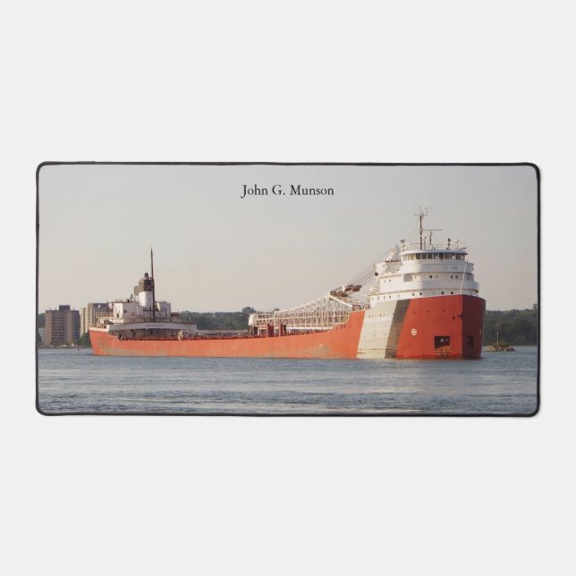 John G. Munson desk mat (Front)