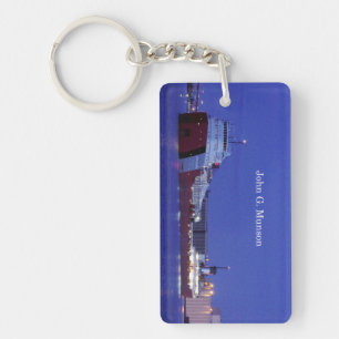 John G. Munson rectangle key chain
