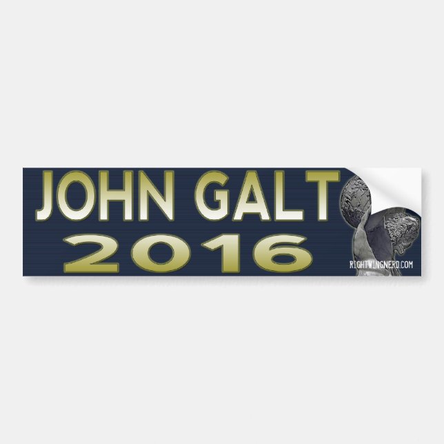 John Galt 2016 bumper sticker (Front)