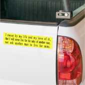 John Galt Oath bumper sticker (On Truck)