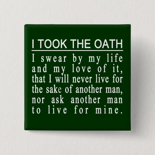 John Galt Oath buttons (Front)