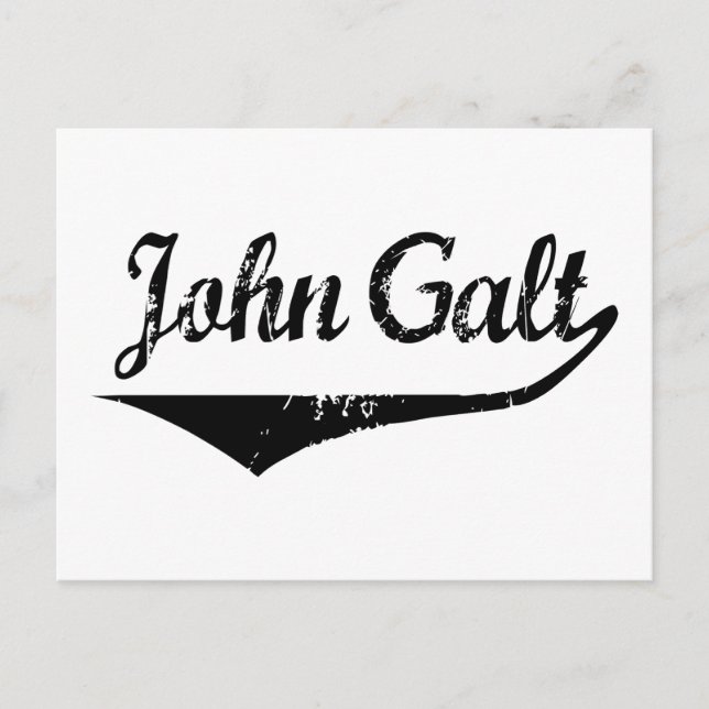 John Galt Postcard (Front)