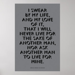 John Galt's Pledge Poster