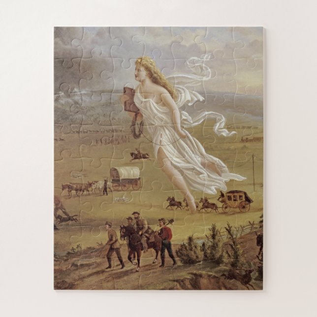 John Gast - American Progress Jigsaw Puzzle (Vertical)