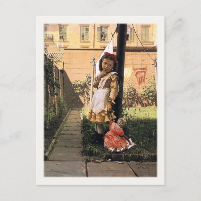 John George Brown Postcard Painting (Front)