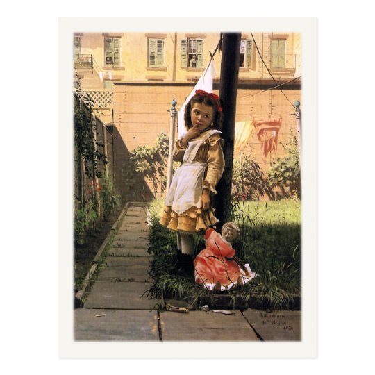 John George Brown Postcard Painting