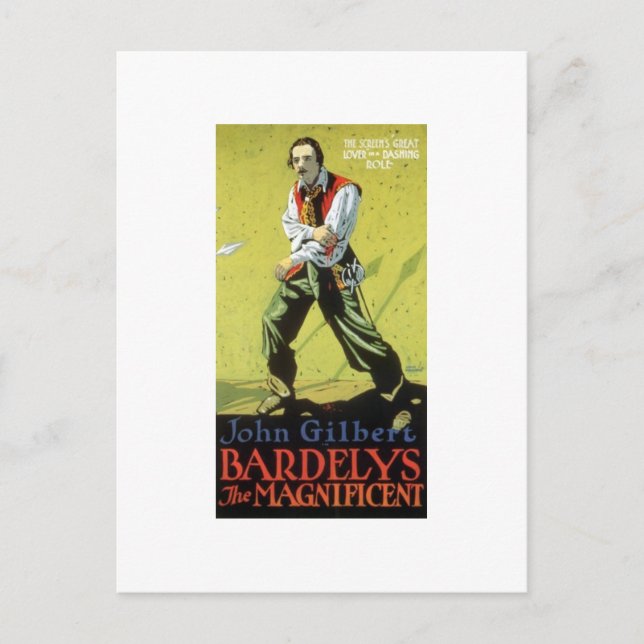 John Gilbert in Bardelys the Magnificent mug Postcard (Front)