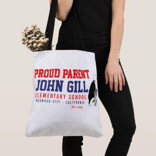 John Gill Eagle Proud Parent Large Shoulder Tote Bag