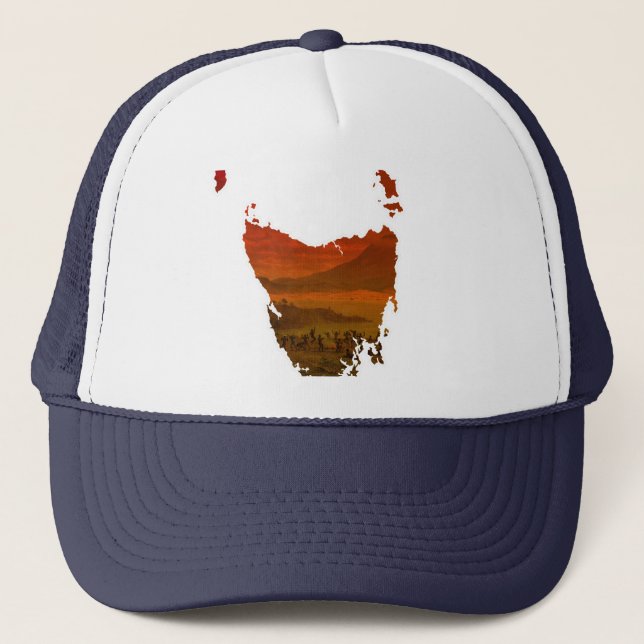 John Glover Van Diemen's Land Tasmania Aboriginal Trucker Hat (Front)