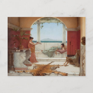 John Godward- The Sweet Siesta of a Summer Day Postcard