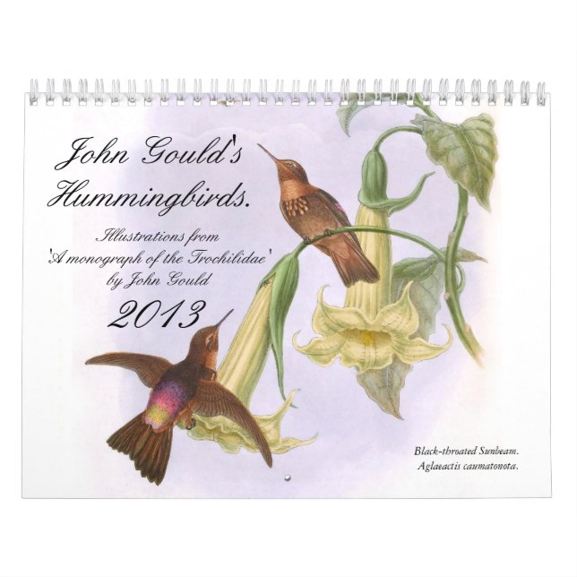 John Gould's Hummingbirds Calendar (Cover)