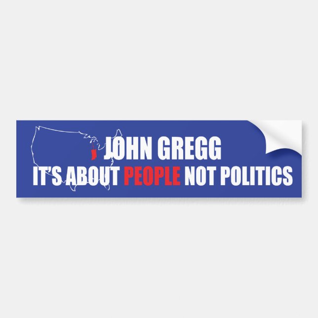 John Gregg Bumper Sticker (Front)