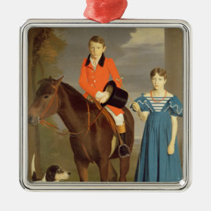 John Gubbins Newton and his Sister Mary, 1832-33 ( Metal Tree Decoration