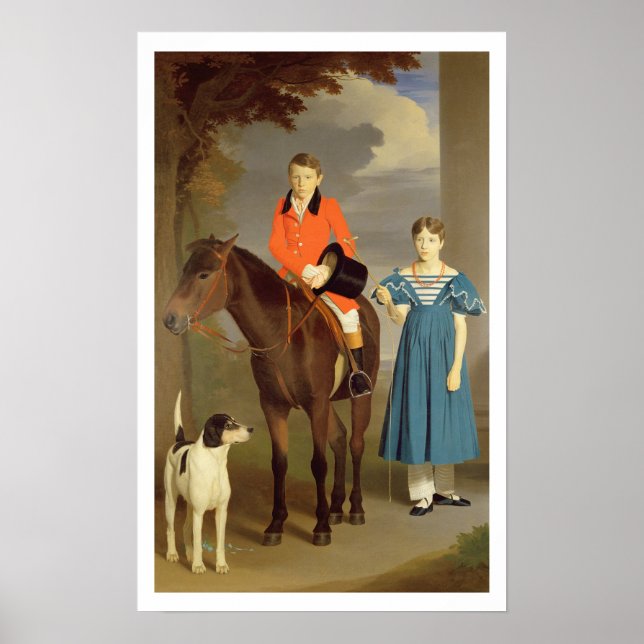 John Gubbins Newton and his Sister Mary, 1832-33 ( Poster (Front)