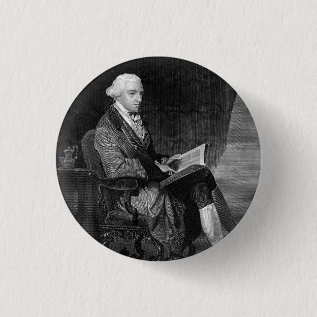 John Hancock 3 Cm Round Badge (Front)