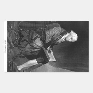John Hancock Rectangular Sticker