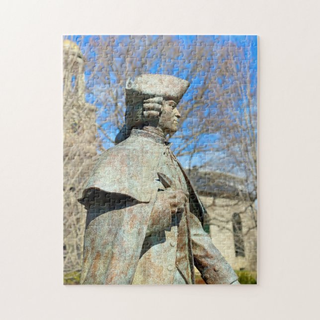 John Hancock Statue in Quincy Massachusetts Jigsaw Puzzle (Vertical)