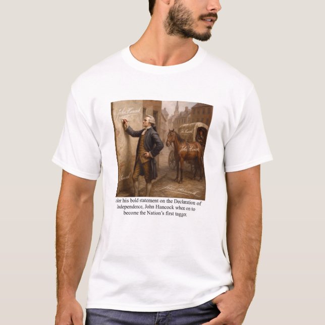 John Hancock Tagger T-Shirt (Front)